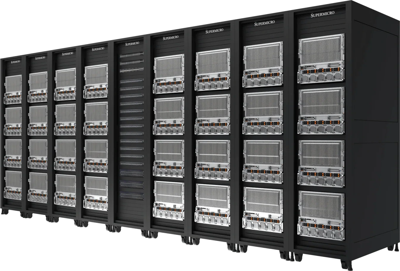 Air-Cooled NVIDIA HGX B200 AI Cluster